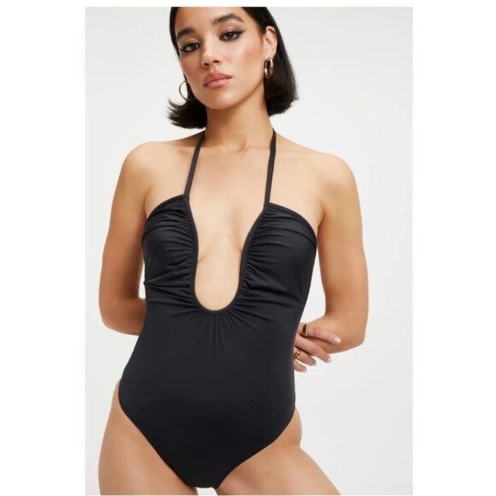 Good American Leilani One-Piece Swimsuit Bathing Suit Pool Vacation Size Large 3